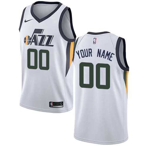 Men & Youth Customized Utah Jazz Association Edition Swingman White Nike Jersey